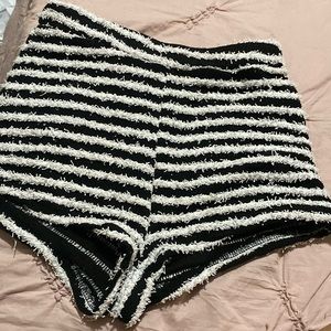 SHEIN zebra stripe shorts